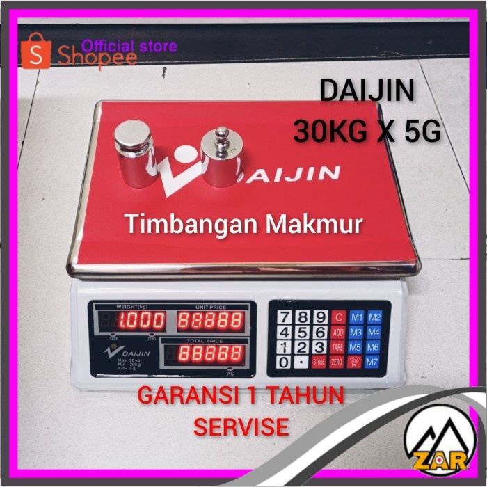 Jual Timbangan Digital Murah Daijin Acs Series Kapasitas Kg X G