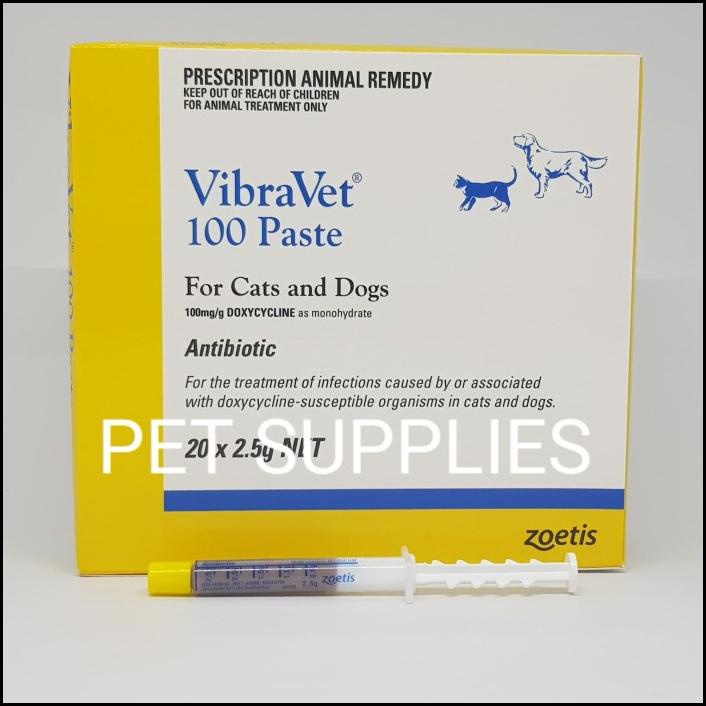 Jual New Antibiotik Anjing Kucing Vibravet Paste 100 Doxycycline 100