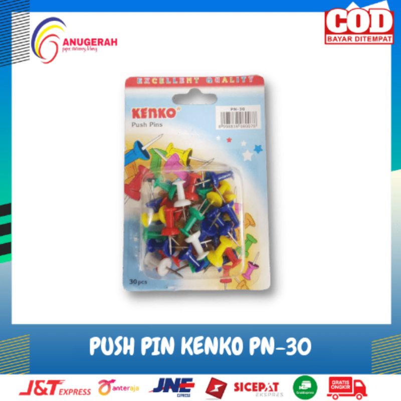 Jual Kenko Push Pin Tr Warna Transparan Pcs Shopee Indonesia