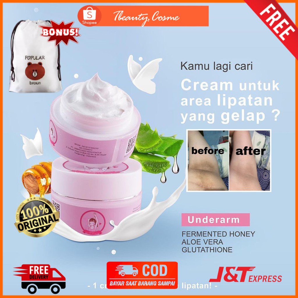 Jual Ms Glow Underarm Perawatan Pemutih Ketiak Dan Lipatan Cream Ketiak