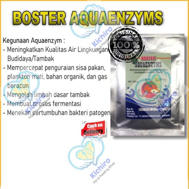 Jual Aquaenzyms 100 Gram Boster Aquaenzym Aqua Enzym Menguraikan Sisa