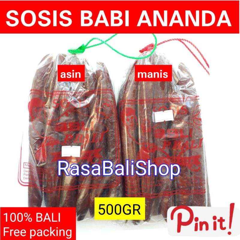 Jual Sosis Babi Ananda Gr Sosis Babi Cap Pulau Bali Lapjong Bali