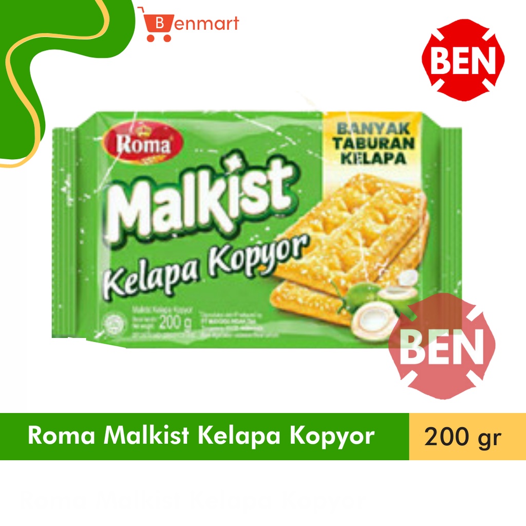 Jual Roma Malkist Kelapa Kopyor G Gr G Gr Hijau Dus Pak Box