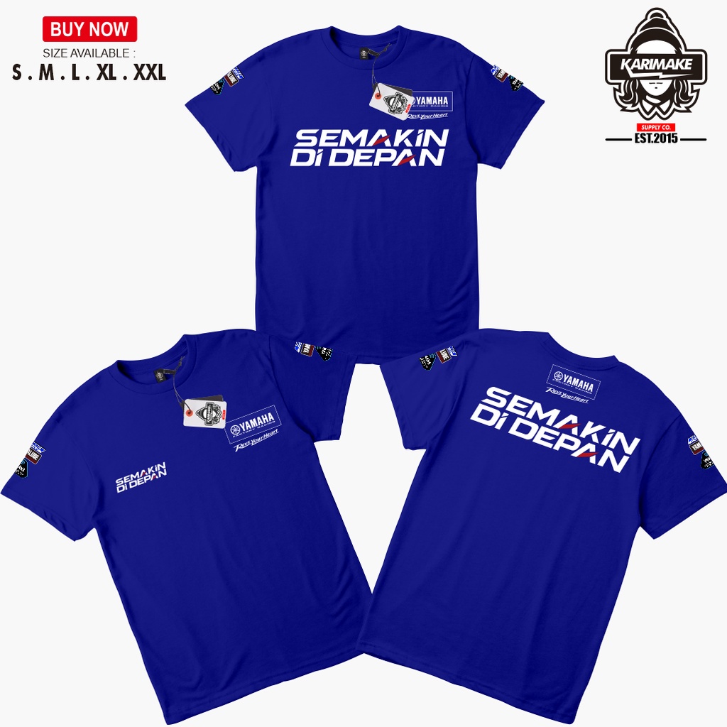 Jual Karimake Kaos Baju Motor Yamaha Semakin Di Depan Logo Kaos