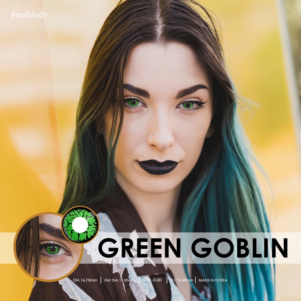 Jual FRESHLADY Softlens Crazy Lens Green Goblin Cosplay Halloween