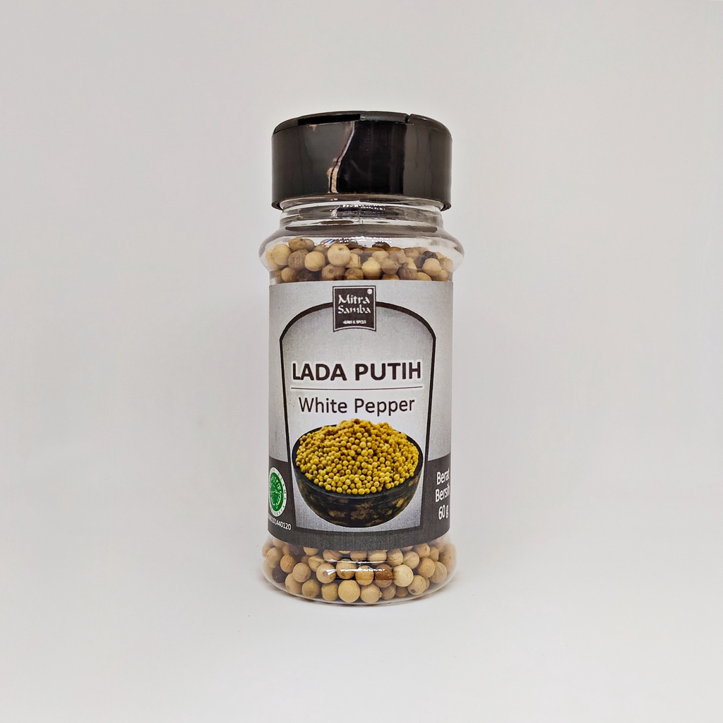 Jual Mitra Samba Lada Putih Butir 60 Gr Shopee Indonesia