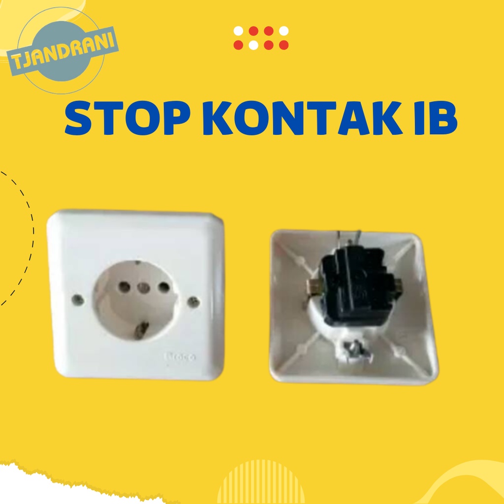 Jual Ib Stop Kontak Stop Kontak Tanam Dinding Broco Dutron Shopee