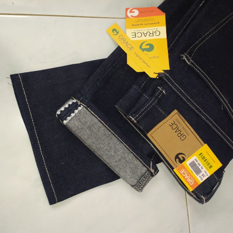 Jual Celana Denim Selvedge Grace Original 14 Oz Kaku Shopee Indonesia