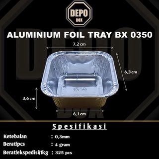 Jual Aluminium Foil Tray Bx Tanpa Tutup Wadah Makanan Macaroni