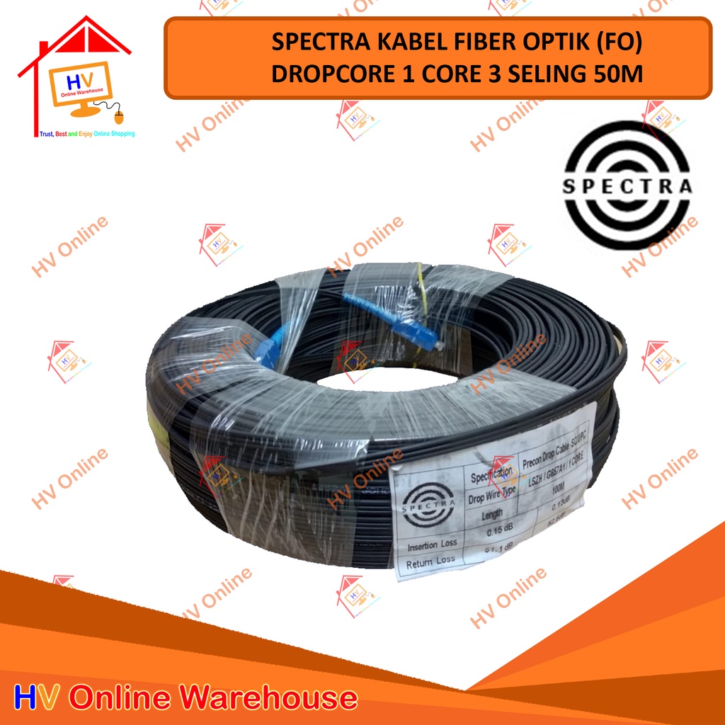 Jual Spectra Kabel Fo Sc Freecone Meter Fiber Optik Precon Core