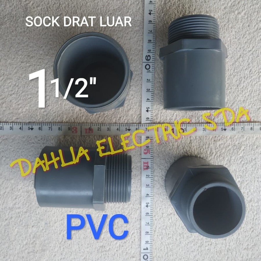 Jual SOCK DRAT LUAR PVC 1 5 INCH Shopee Indonesia