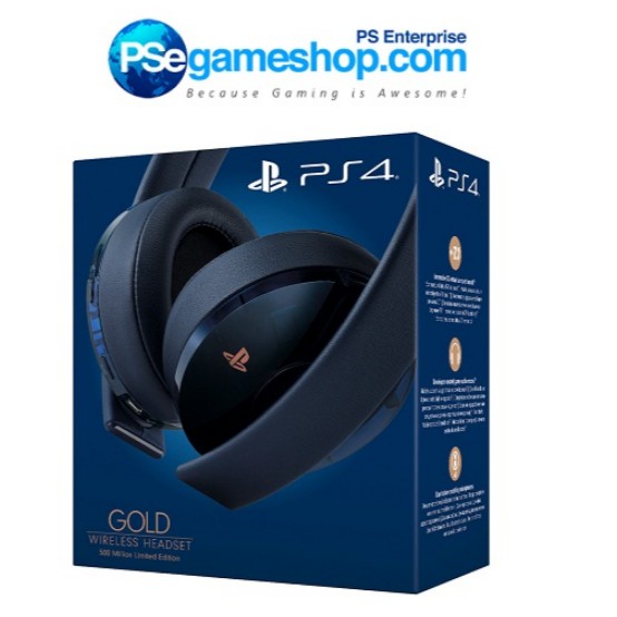 Jual Playstation Gold Wireless Headset Million Limited Edition