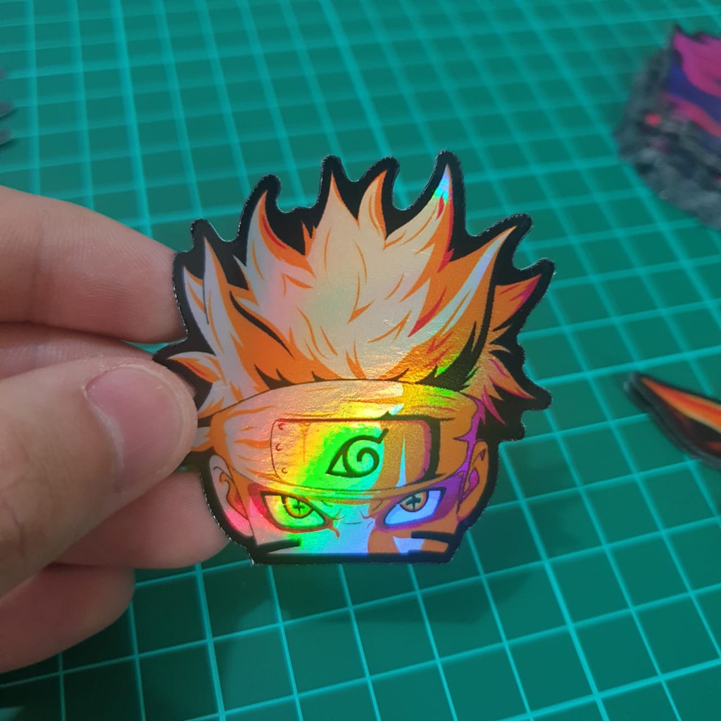 Jual Sticker Hologram Anime PHS01 Naruto Shopee Indonesia