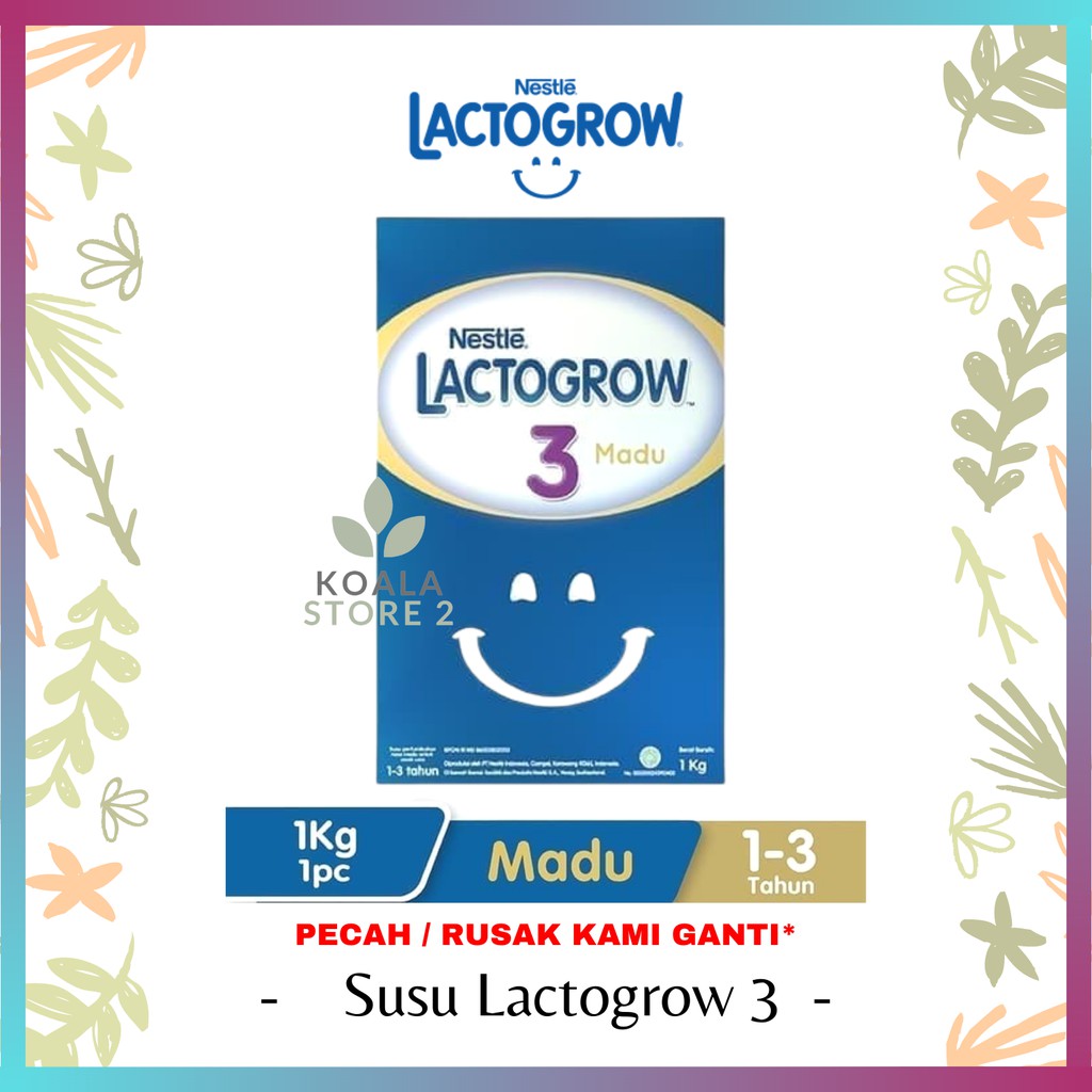 Jual Lactogrow Susu Pertumbuhan Rasa Madu Tahun Kemasan Box