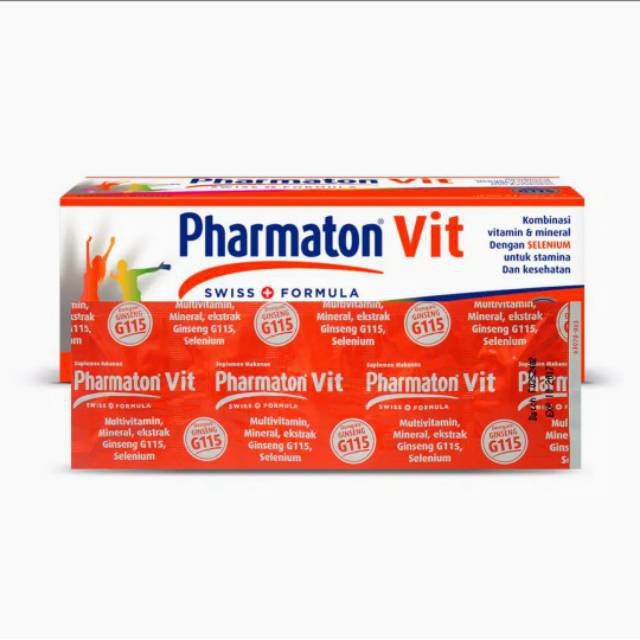 Jual Pharmaton Vit With Selenium Strip Suplemen Makanan Shopee