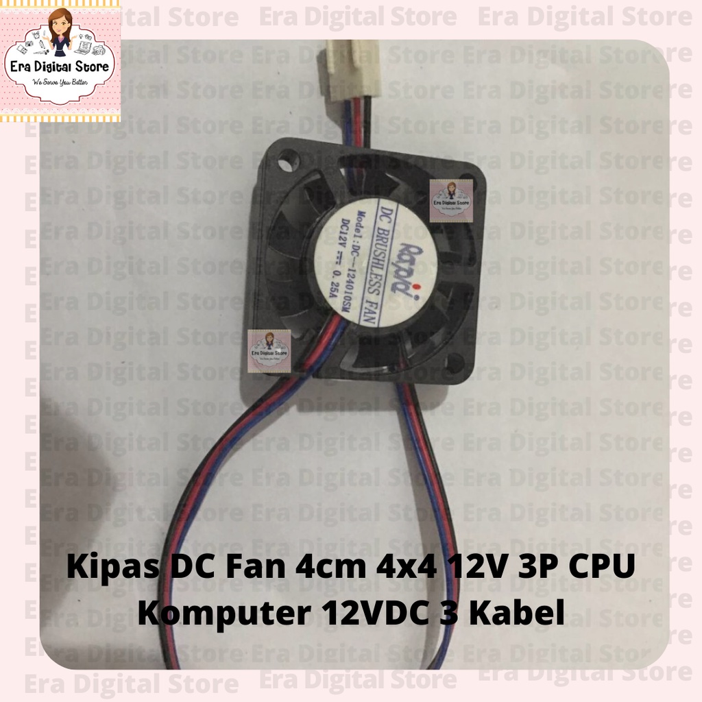 Jual Kipas Dc Cooling Fan X V P Cpu Komputer Vdc Kabel Cm