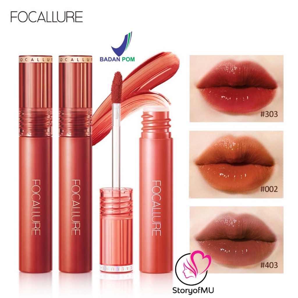 Jual BPOM FOCALLURE FA208 Glossy Tint Jelly Clear Dewy Lip Tint