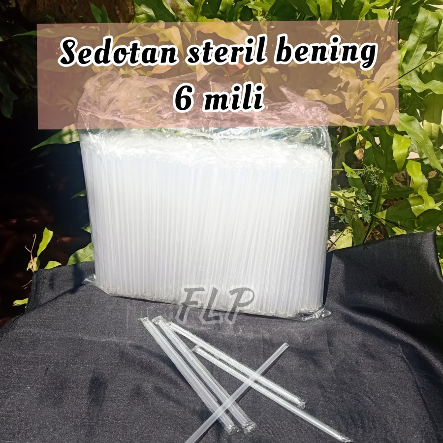 Jual Sedotan Steril Bening Mm Per Pack Shopee Indonesia