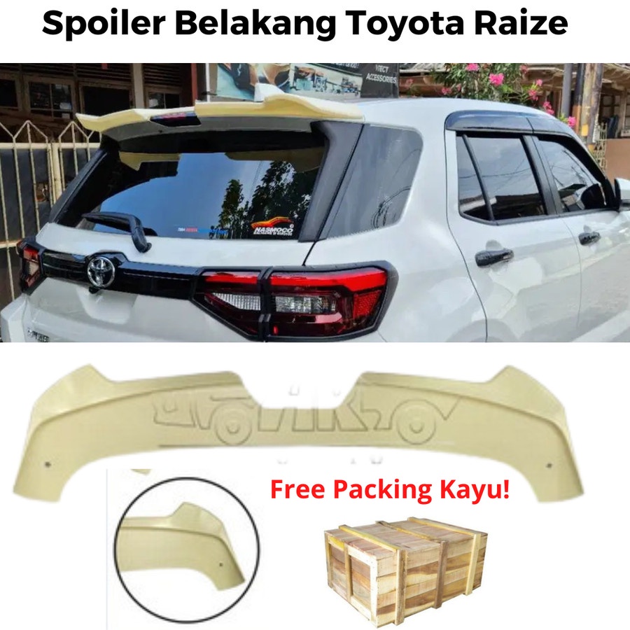 Jual Rear Spoiler Sayap Belakang Toyota Raize Daihatsu Rocky Shopee