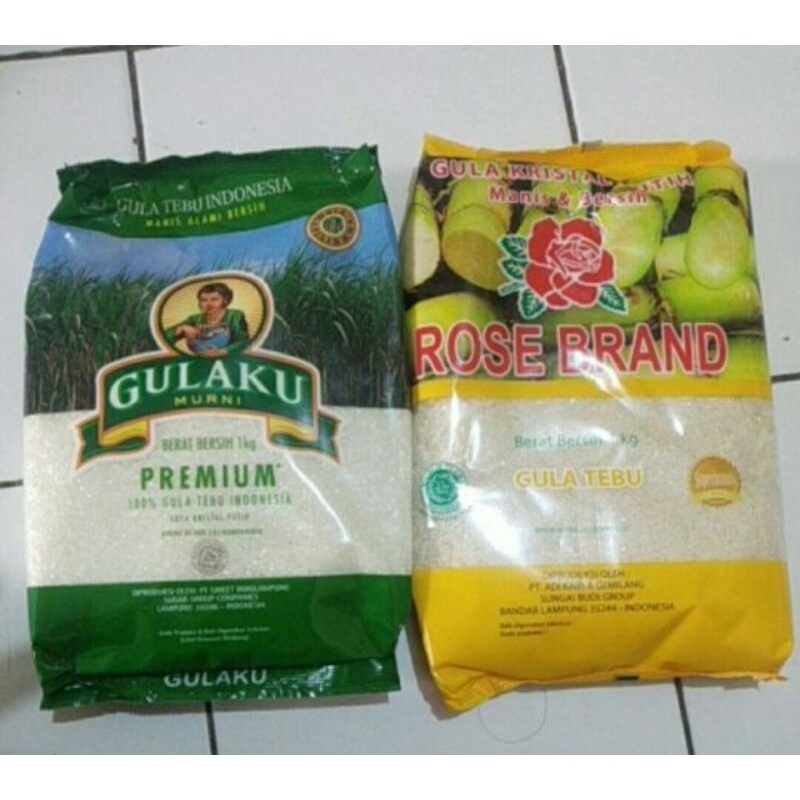 Jual Gula Pasir Kemasan 1KG Gulaku Rosebrand PSM Dll Indonesia Shopee