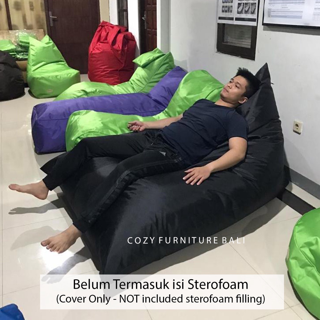 Jual BEAN BAG SOFA MINIMALIS TRIANGLE XL WATERPROOF COVER ONLY