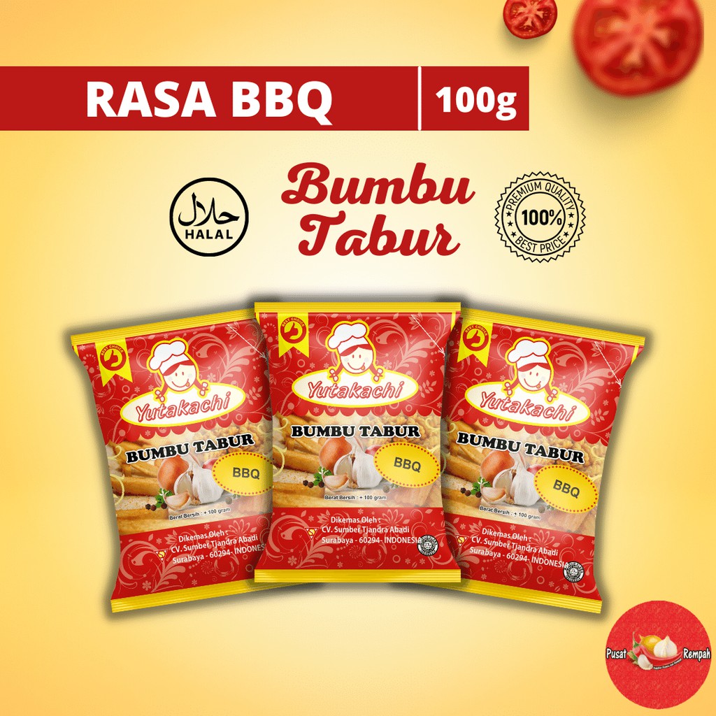 Jual Bumbu Tabur BBQ 100 Gram Yutakachi Premium Bubuk Tabur Bumbu