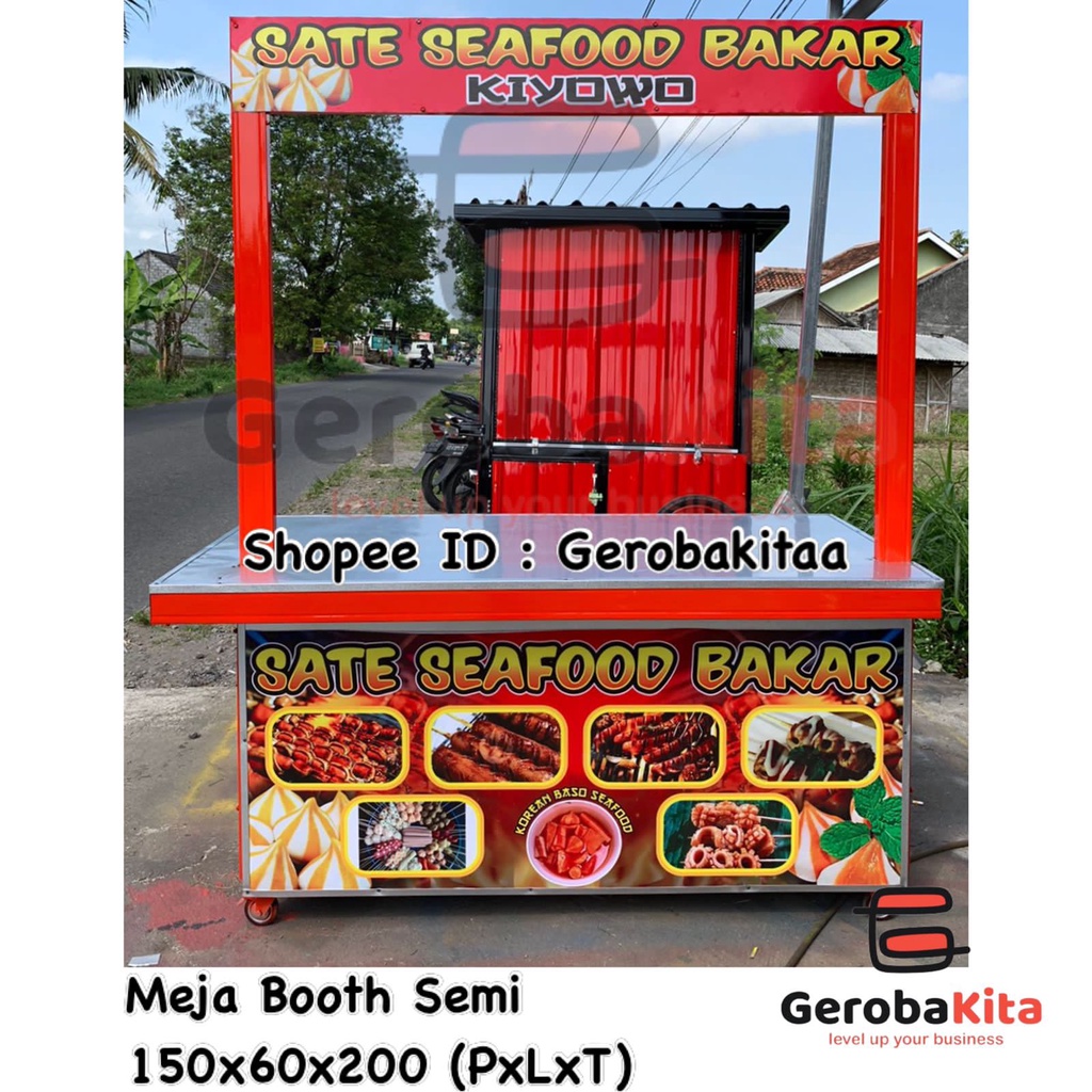 Jual Meja Both Semi Container Meja Jualan Meja Kuliner Meja Booth