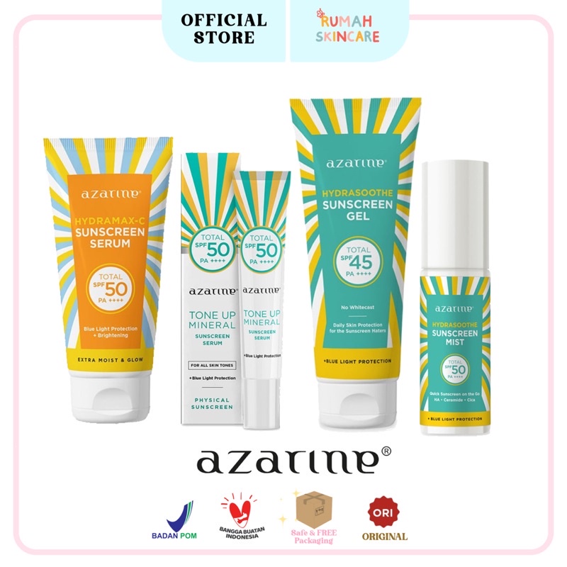 Jual AZARINE Hydrasoothe Sunscreen Gel SPF45 PA Azarine Sun