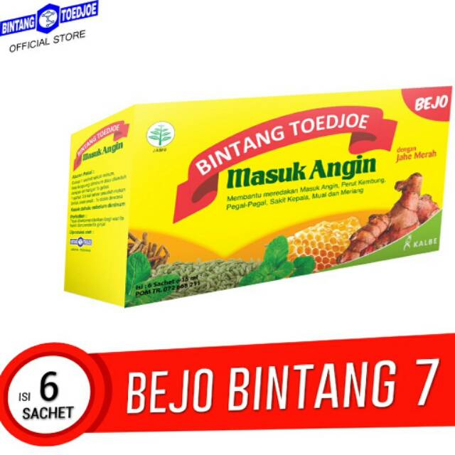 Jual OBAT HERBAL BEJO BINTANG TOEDJOE MASUK ANGIN JEHE MERAH ANGIN