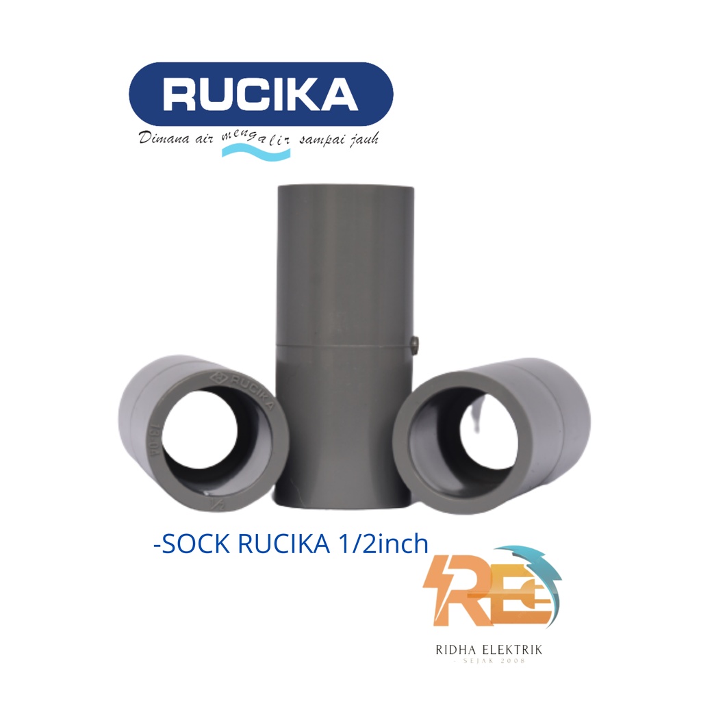 Jual Sock Pipa Inch Rucika Sambungan Pipa Pvc Paralon Air Rucika