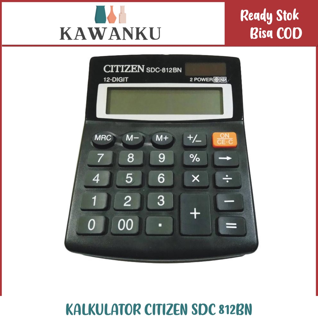 Jual Kalkulator Citizen Sdc Bn Angka Digit Ukuran Cm X