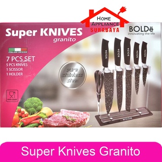 Jual Bolde Super Knives Granito Set Pcs Pisau Gunting Dapur Set