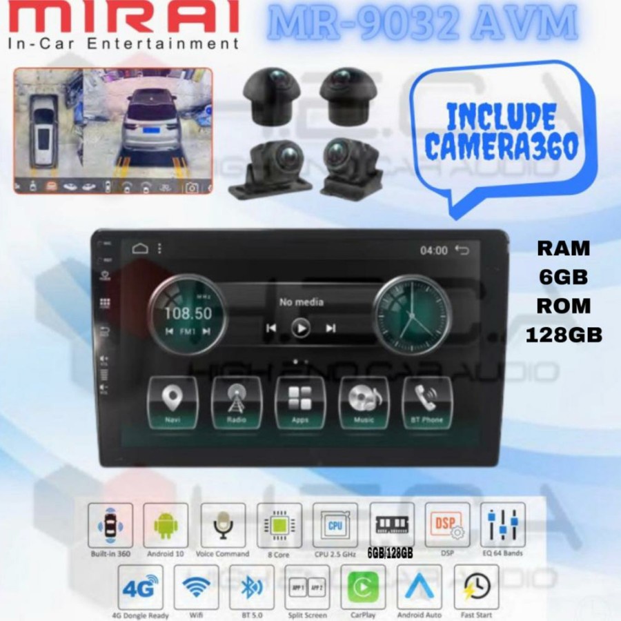 Jual Mirai Mr Avm Gb Android Plus Camera Head Unit