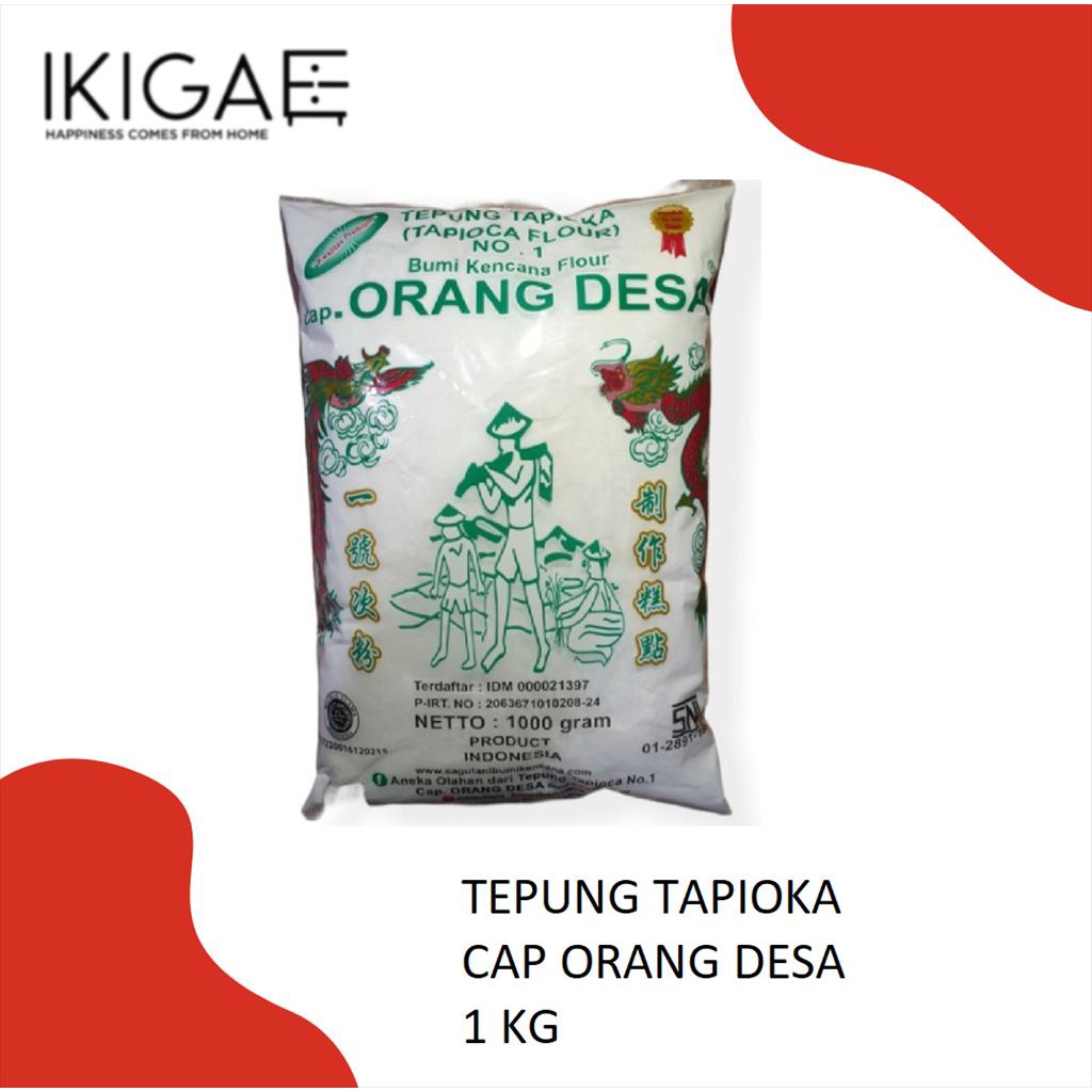 Jual Tepung Tapioka Cap Orang Desa Sagu Tani Asli Ori Kemasan