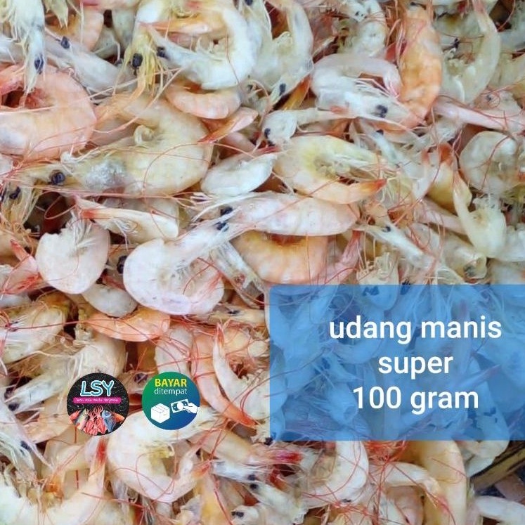 Jual Udang Manis Super 100gram Shopee Indonesia