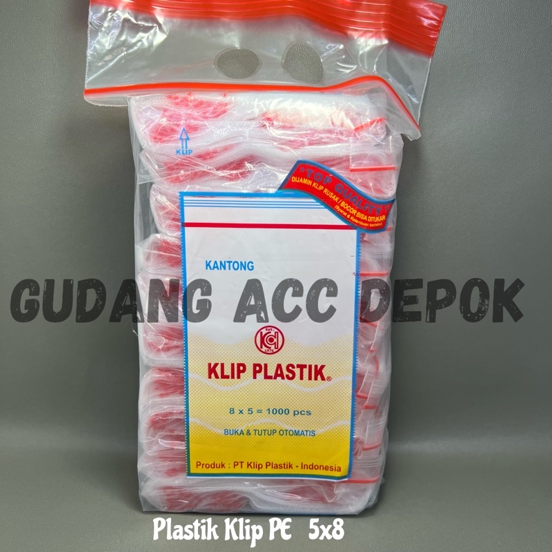 Jual Plastik Klip 5X8CM Plastic Clip 5 X 8 Cm Ziplock Sebaguna Pe 5X8