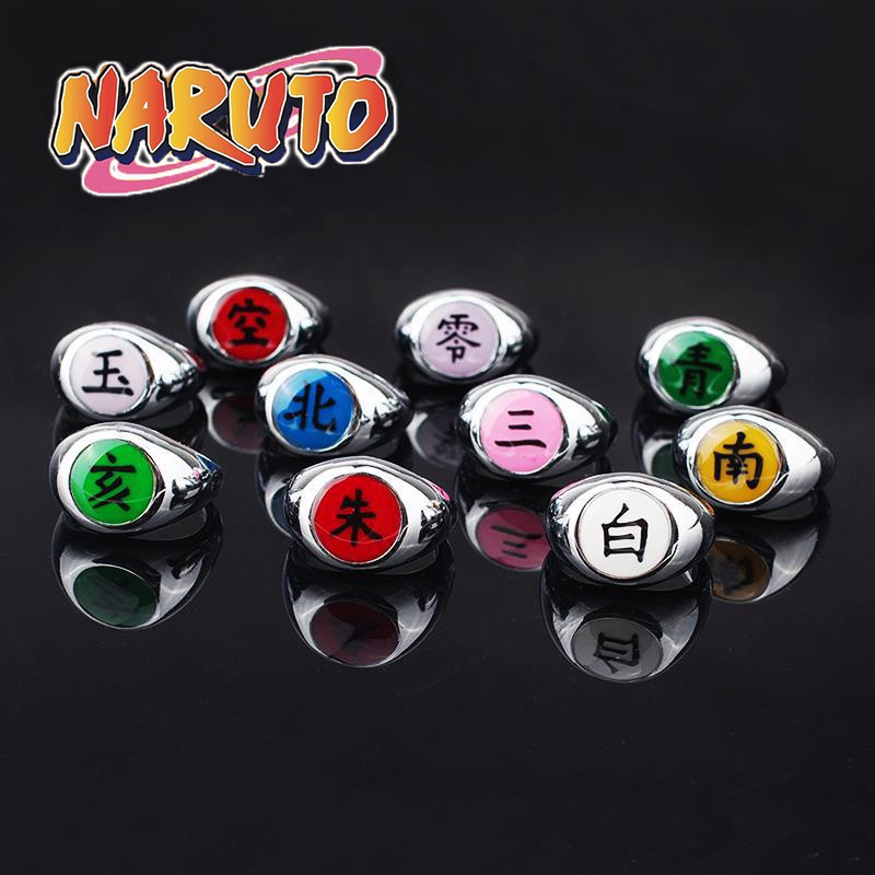 Jual Cincin Adjustable Desain Naruto Akatsuki Untuk Unisex Shopee