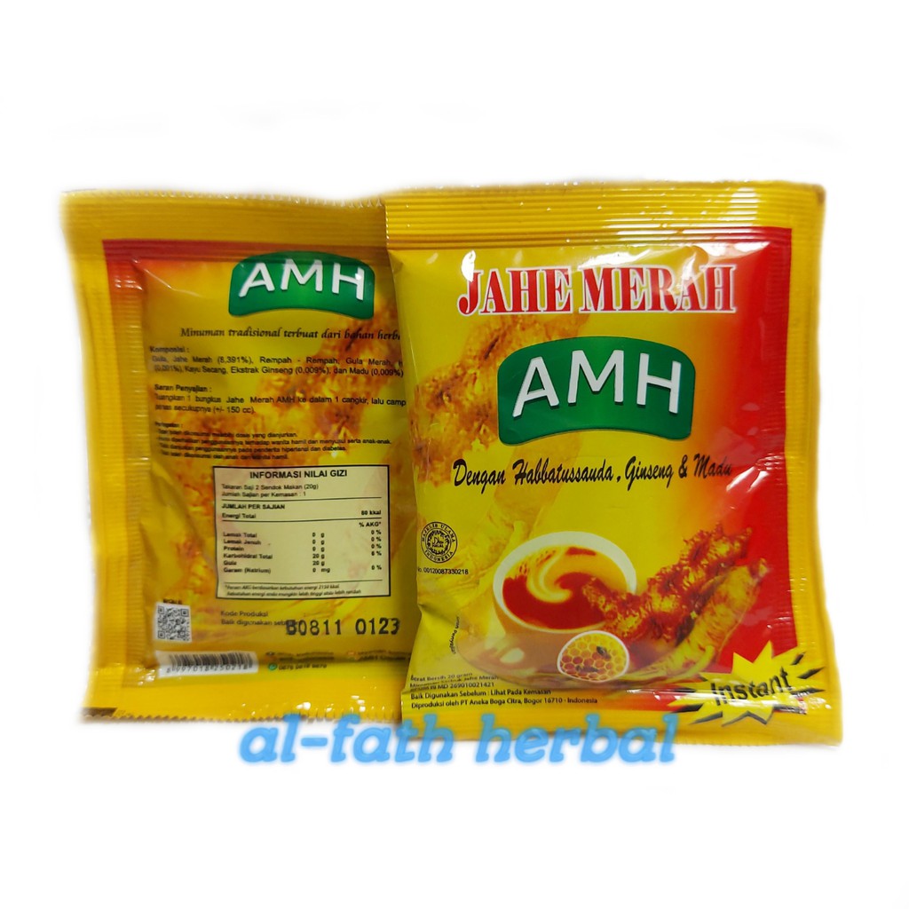 Jual Jahe Merah Super Amanah AMH Sachet Original Asli Shopee Indonesia