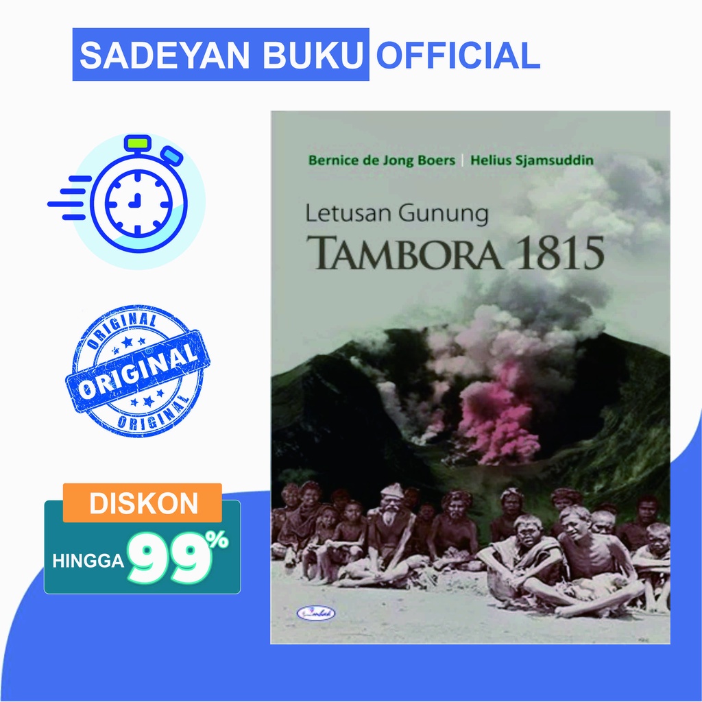 Jual Buku Original Letusan Gunung Tambora Bernice De Jong Boers