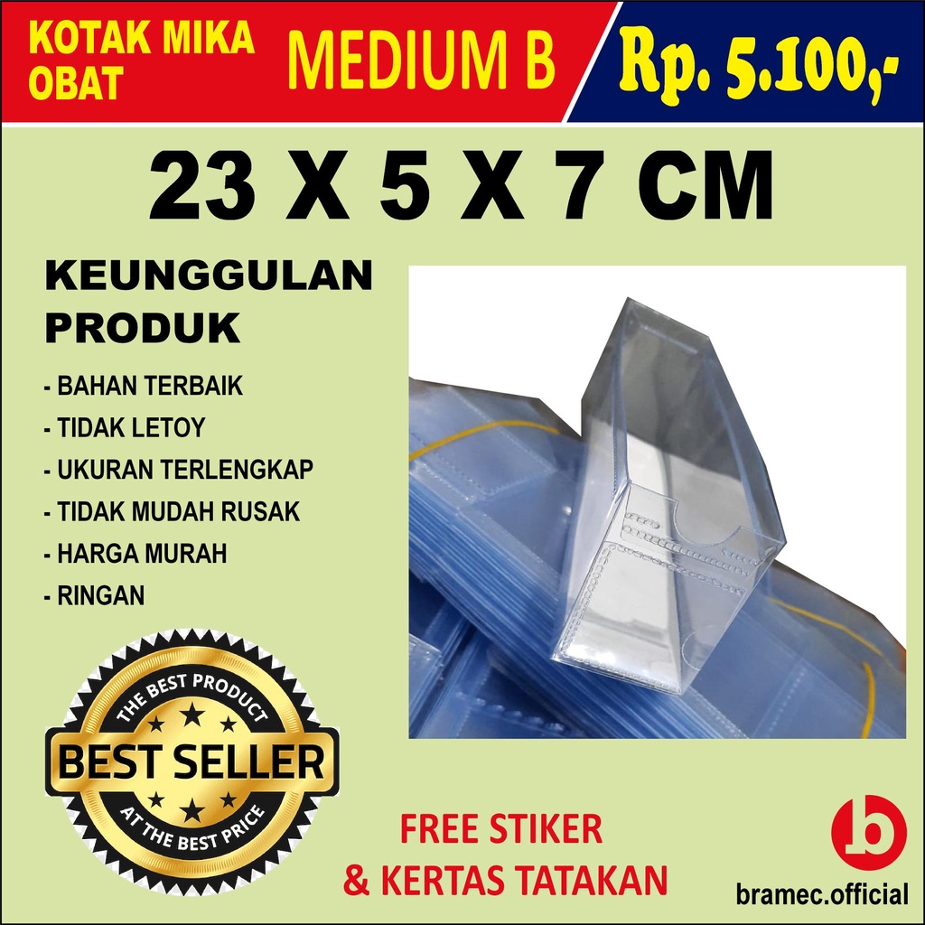 Jual Kotak Obat Plastik Mika Kotak Mika Obat Ukuran 23 X 5 X 7 Cm