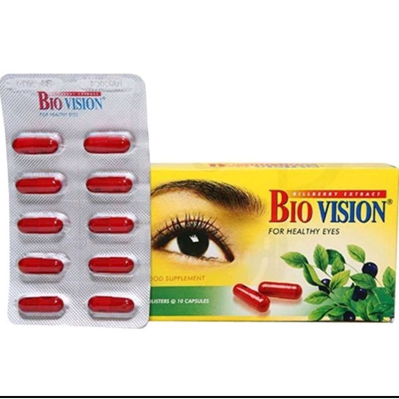 Jual Biovision Untuk Kesehatan Mata 1blister Isi 10 Capsule Shopee