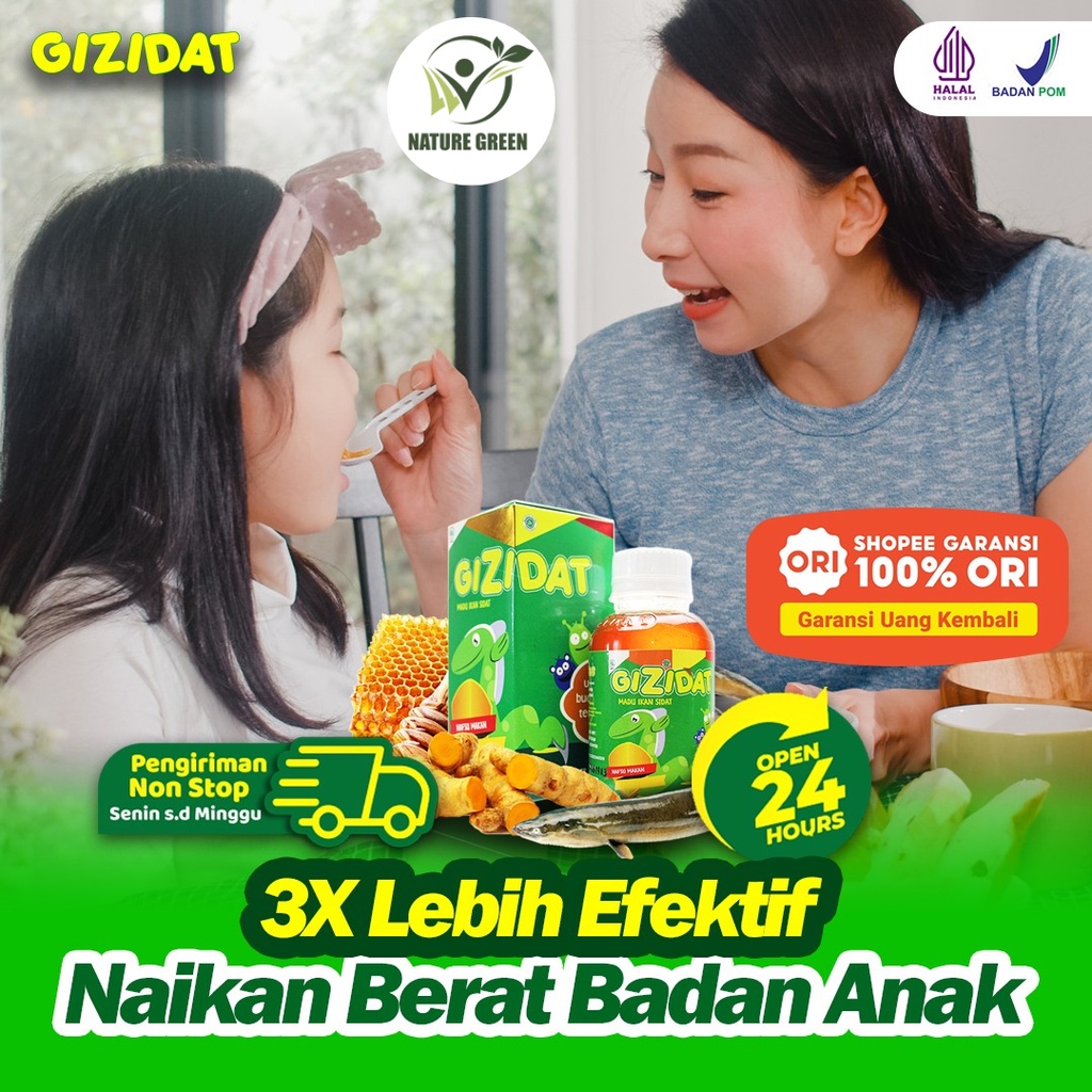 Jual Gizidat Madu Multivitamin Nutrisi Penambah Nafsu Makan Berat