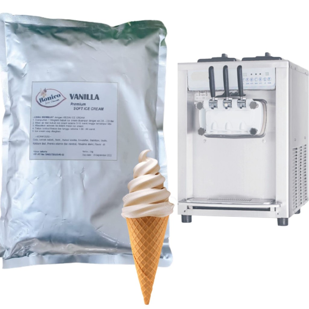 Jual Bonico Vanilla Soft Ice Cream Powder Kg Premium Resto Bubuk Es