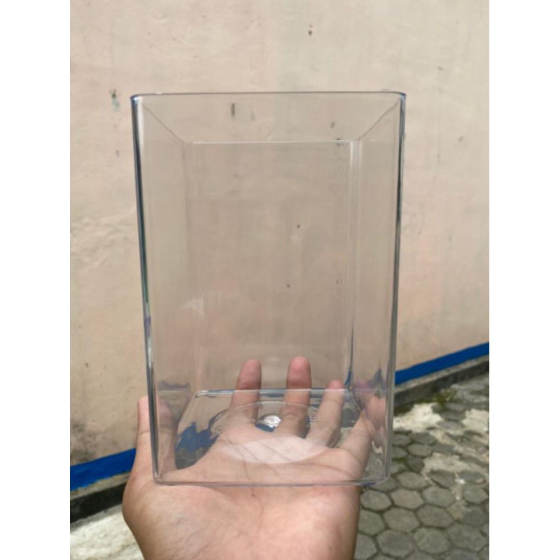 Jual TOPLES AKRILIK IKAN CUPANG 2 Liter Bahan PS BENING TIDAK MUDAH