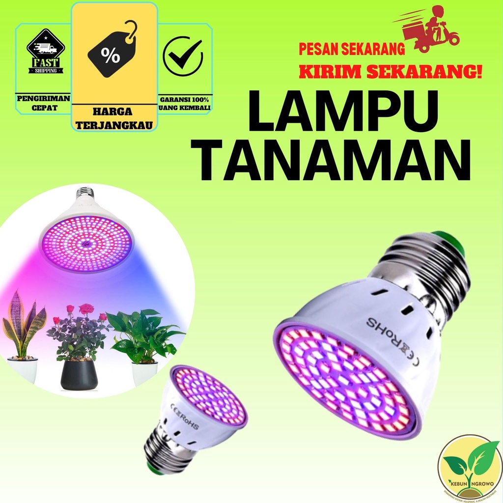 Jual Lampu Cahaya Tanaman Tumbuhan Hidrponik Grow Led Plant Growth