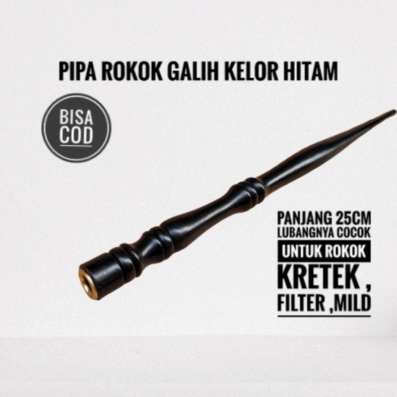 Jual Pipa Galih Kelor Hitam Profil Panjang Bukan Galih Nagasari Bukan