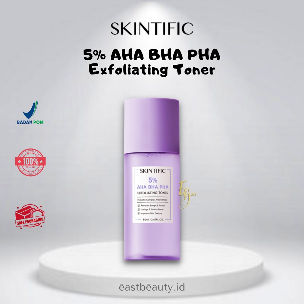 Jual SKINTIFIC 5 AHA BHA PHA Exfoliating Toner Shopee Indonesia