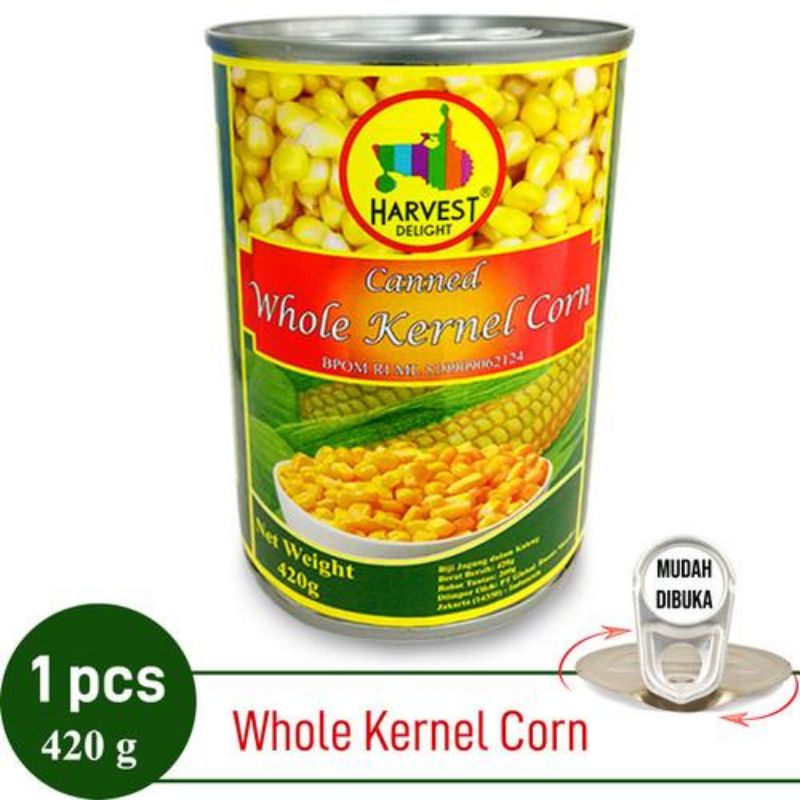 Jual Canned Whole Kernel Corn Gr Harvest Delight Jagung Kaleng