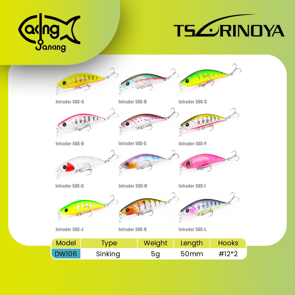 Jual Minnow Tsurinoya Intruder S Tsurinoya Dw Gr Cm