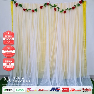 Jual Kain Backdrop Dekorasi Background Lamaran Nikahan Aqiqah Abutai